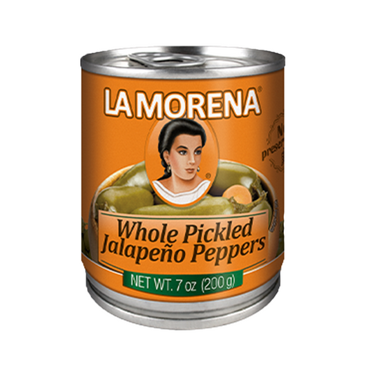 La Morena® Whole Pickled Jalapeno Peppers 372g