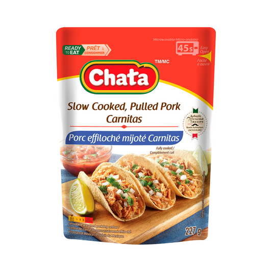 Chata® Slow cooked Pulled pork Carnitas 227g