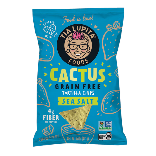 Tia Lupita® Cactus Tortilla Chips -  Sea Salt