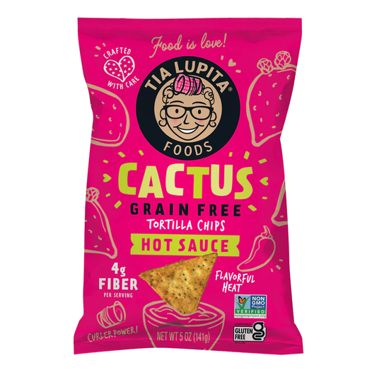 Tia Lupita® Cactus Tortilla Chips -  Hot Sauce