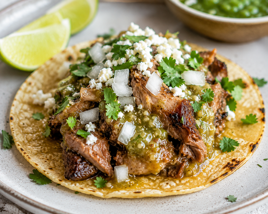 Salsa Verde Pork Ribs Tacos (Costillas en Salsa Verde)