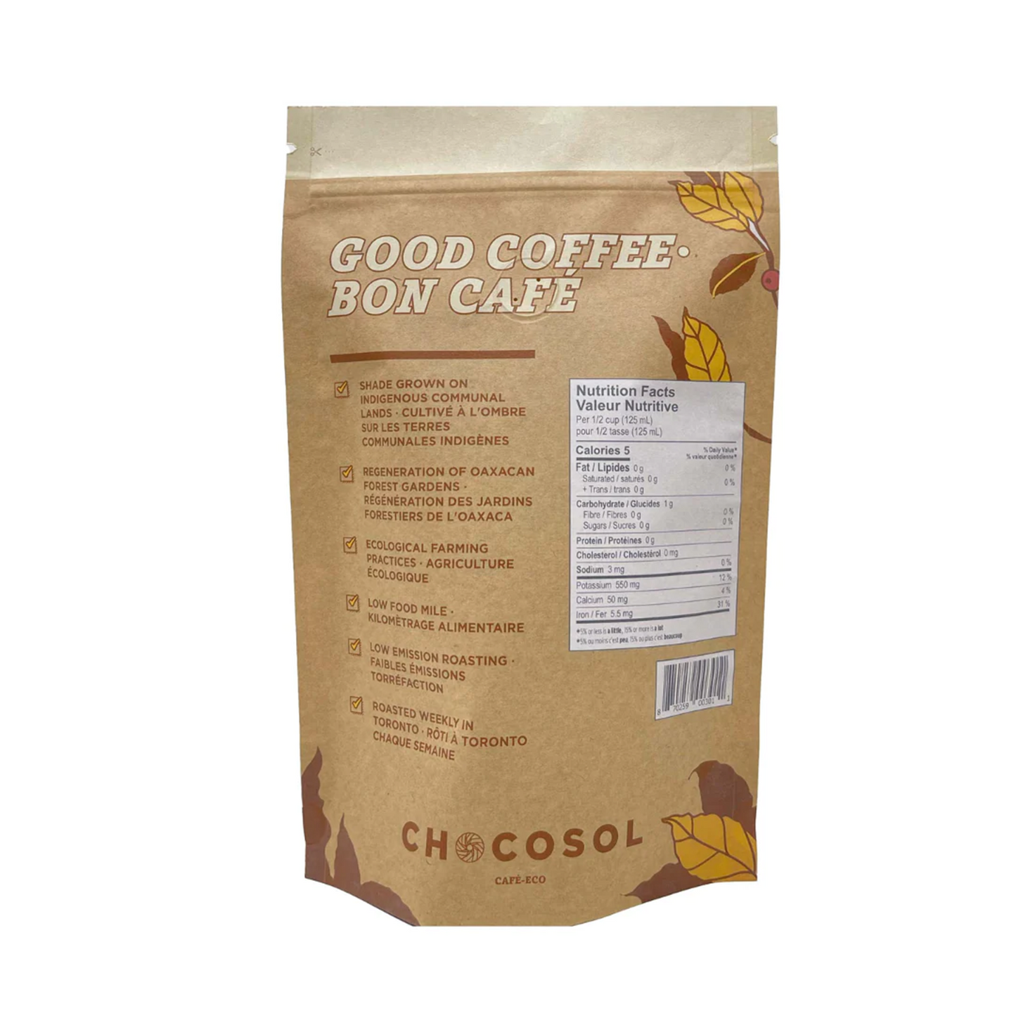 Chocosol® Forest Garden Coffee - Light Roast 340g