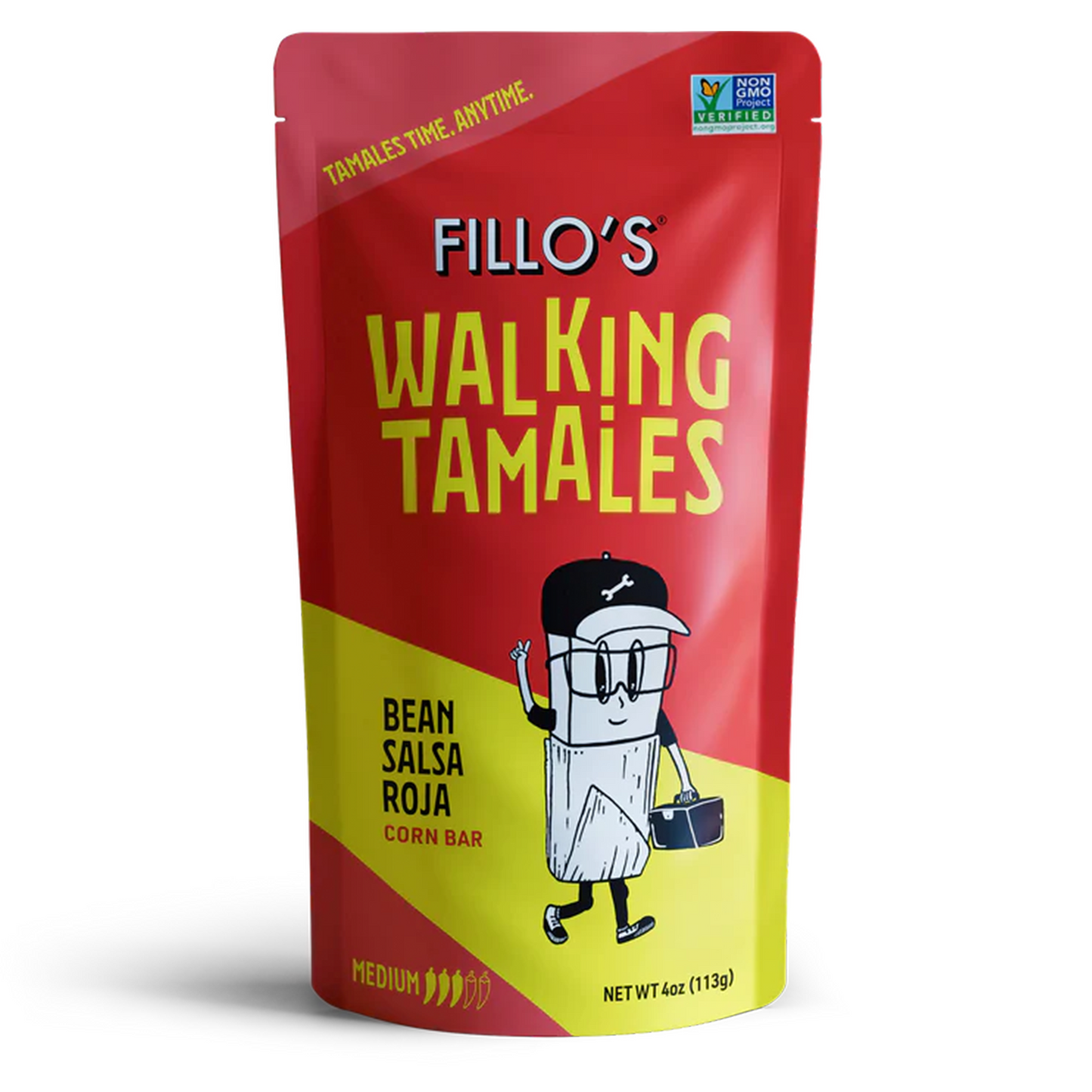Fillo's® Walking Tamales (Barre de Maïs) Salsa Roja aux Haricots 113g