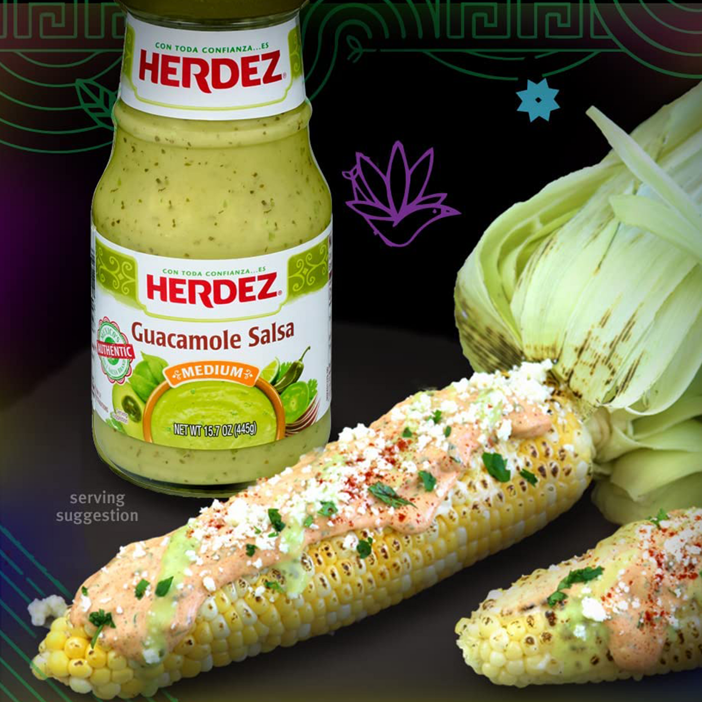 Herdez® Guacamole Salsa Moyenne 445g