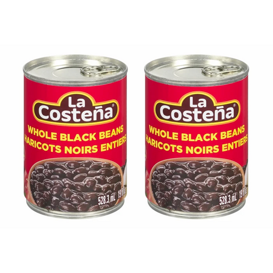 La Costeña® Whole Black Beans 528 mL - 2 count