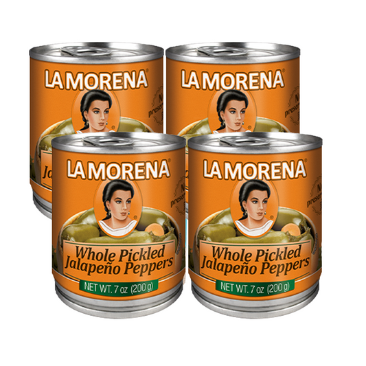 La Morena® Whole Pickled Jalapeno Peppers 372g - 4 count