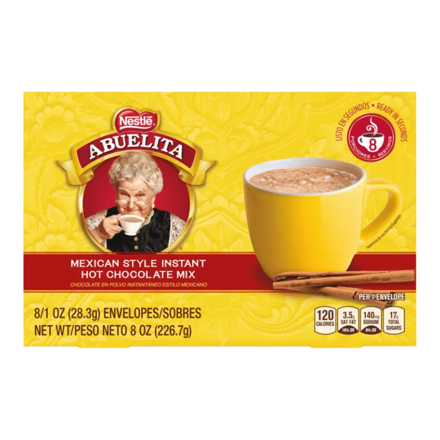 Mélange instantané de chocolat chaud mexicain Nestlé® Abuelita, 8 enveloppes