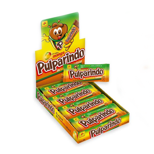 De la Rosa® Pulparindo, Hot and Salted Tamarind Candy, Mango Flavour- (20 Units)