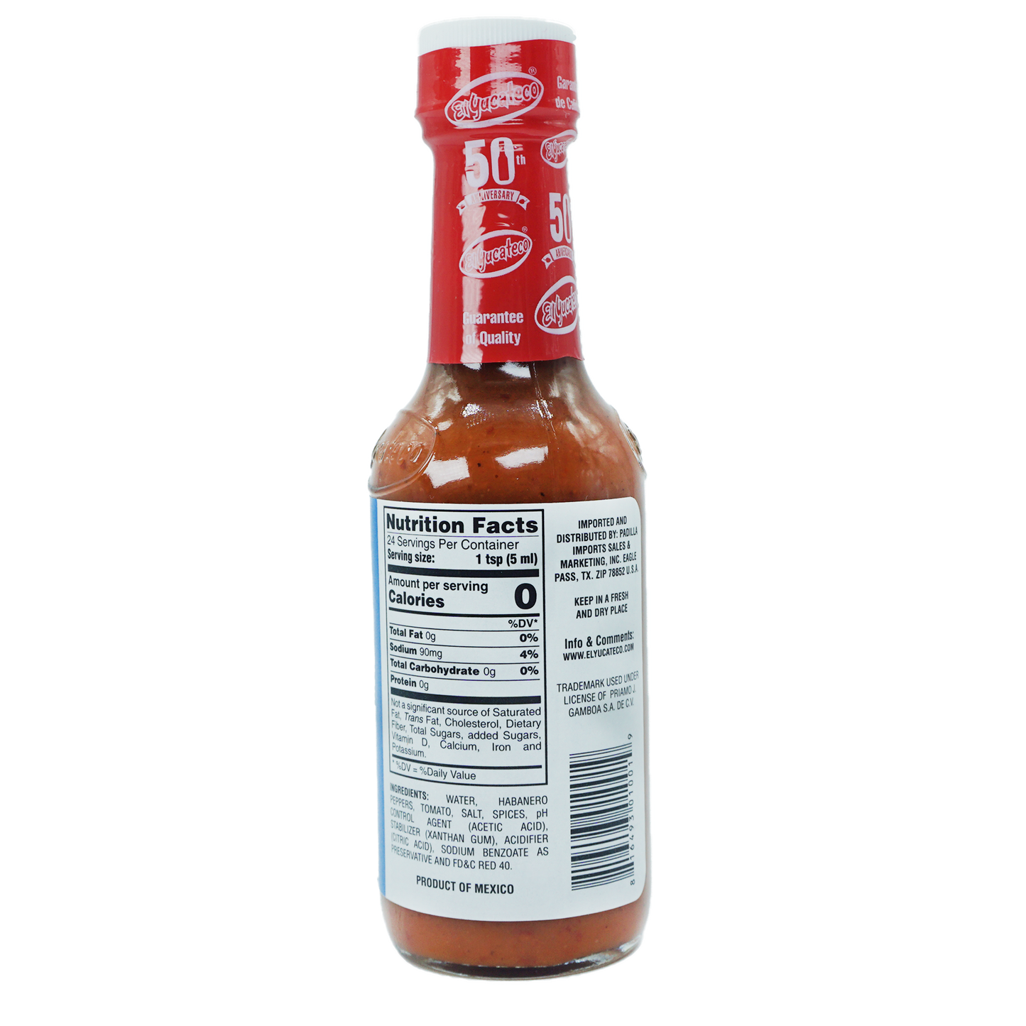 El Yucateco® Habanero Rouge 120 ml - 2 pièces