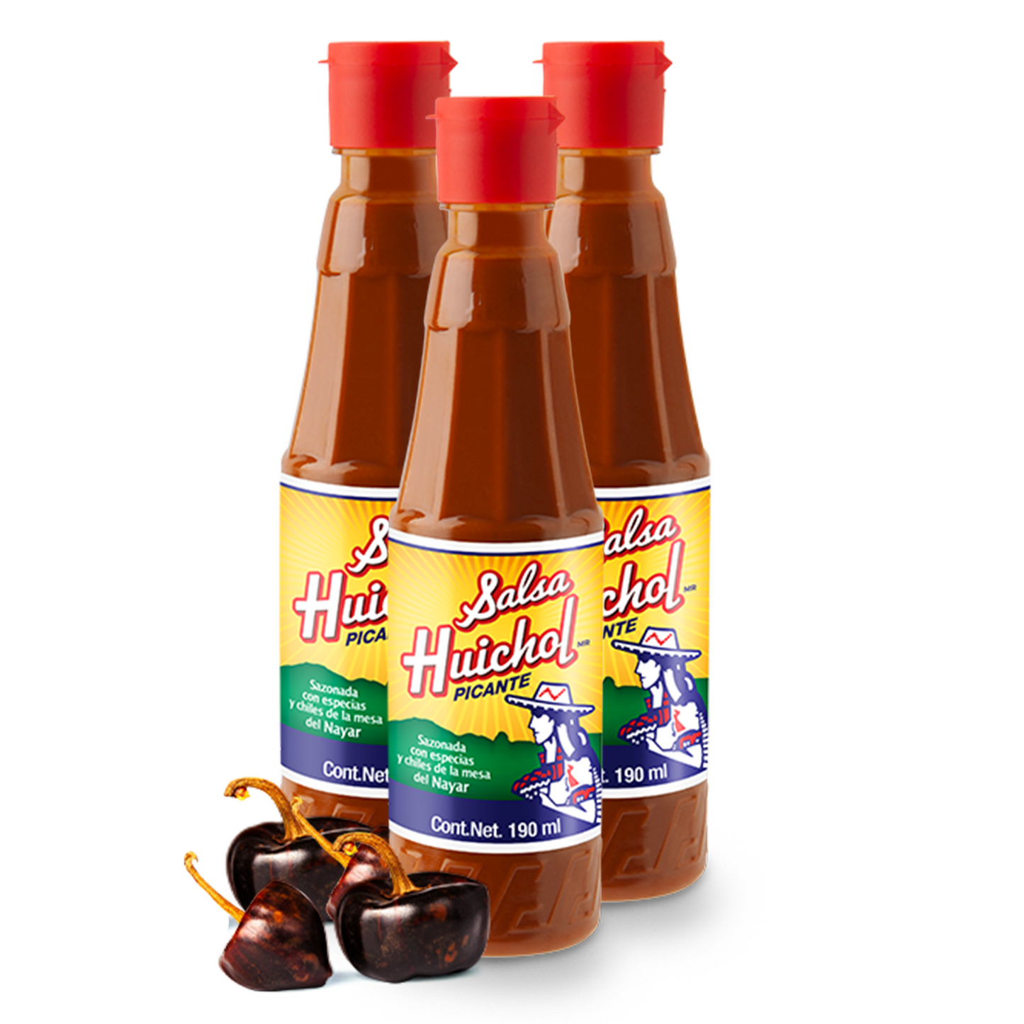 Salsa Huichol® Hot Sauce 190ml - 3 count