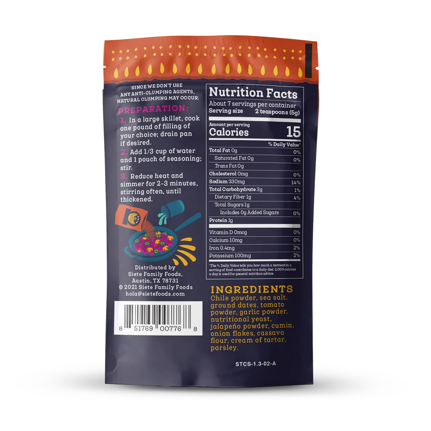 Siete® Spicy Taco Seasoning 37g