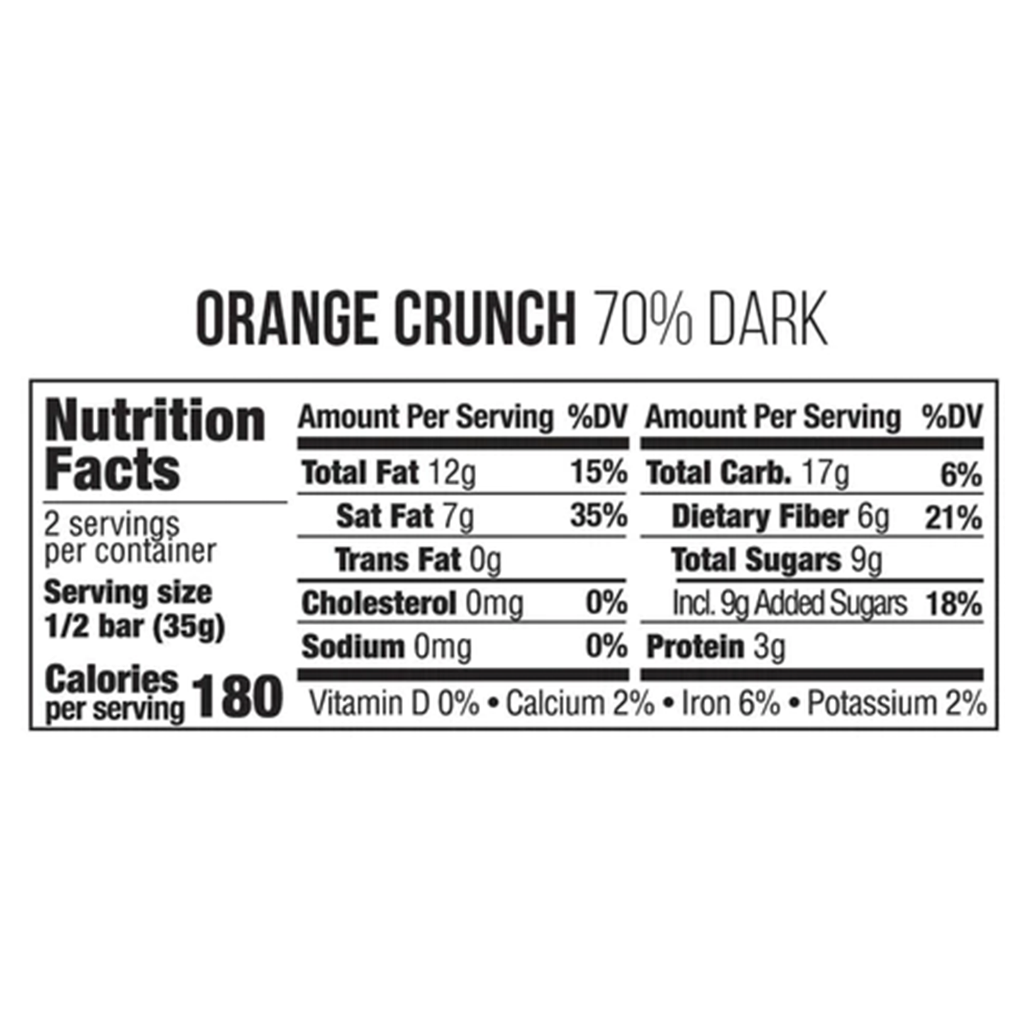 Taza® Orange Crunch 70% Dark Chocolate 70g