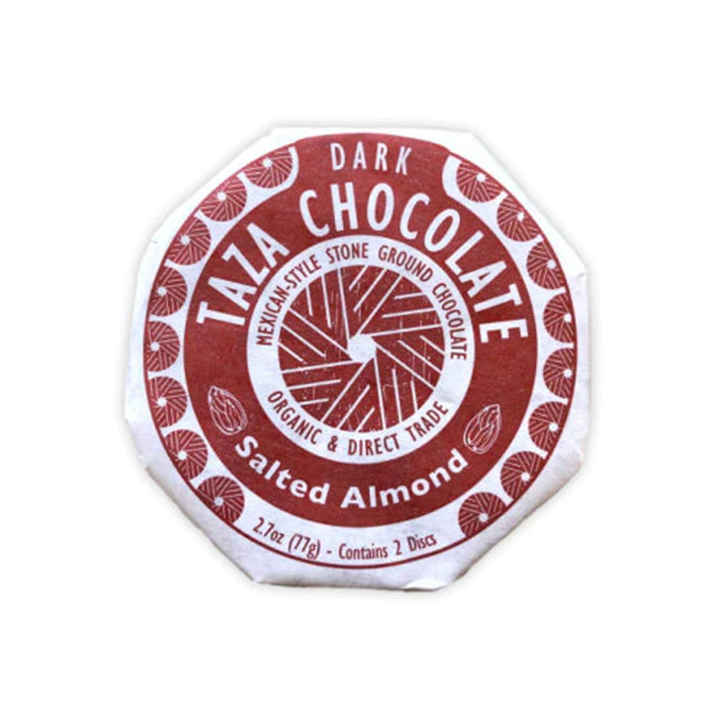 Taza® Chocolat Noir Amande Salée 40% (2 disques) 77g