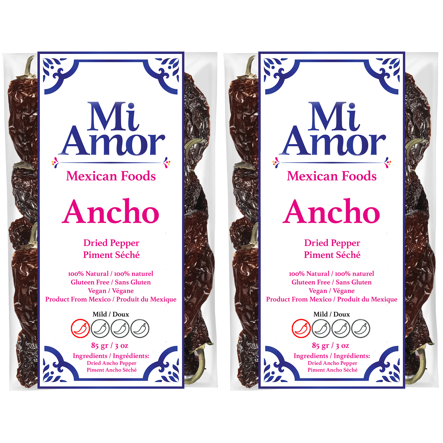 Piment ancho séché