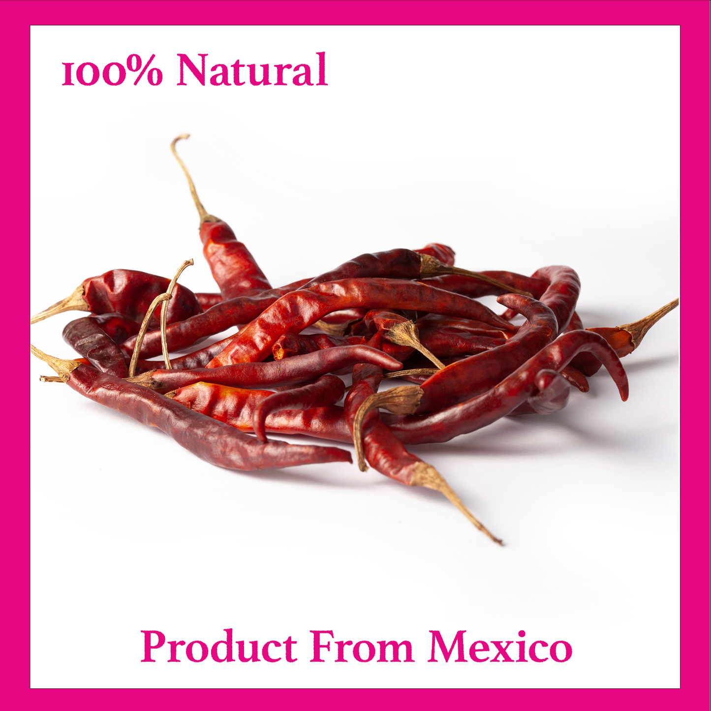 Mi Amor Whole Dried Arbol Chilli Peppers 170g - 2 Packs of 85g each