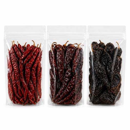 Mi Amor Birria Chile Mix — Guajillo, Ancho & Árbol Bundle