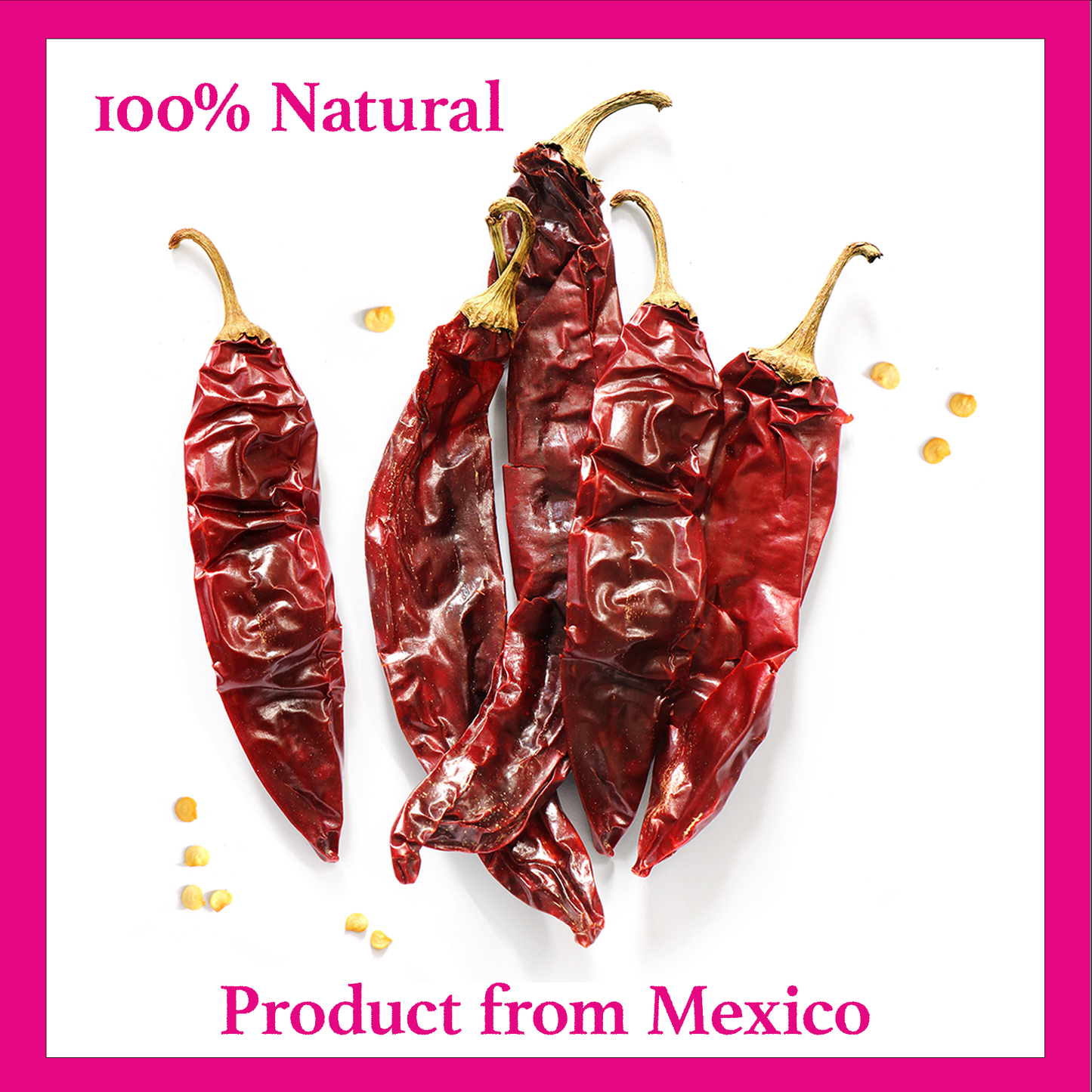 Mi Amor Whole Dried Guajillo Chilli Pepper 170g - 2 Packs of 85g each