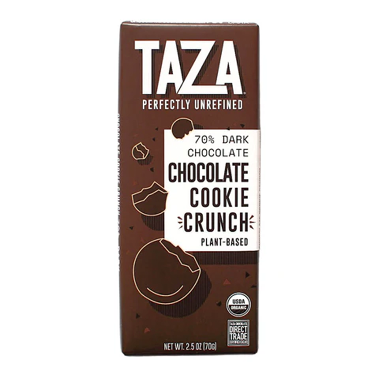 Taza® Chocolate Crunch 70% Dark Chocolate 70g